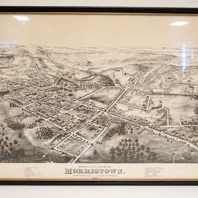 1174	COPY OF AN 1876 MAP OF MORRISTOWN NJ	COPY OF AN 1876 MAP OF MORRISTOWN NJ, APPROXIMATELY 21 IN X 30 IN
