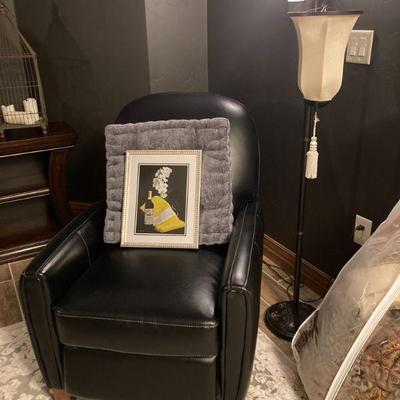 leather armchair