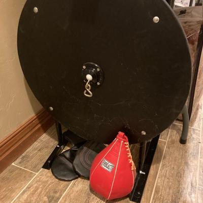 speed bag and gloves