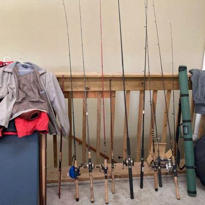 fishing rods and reels