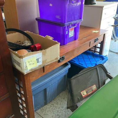 mission style desk