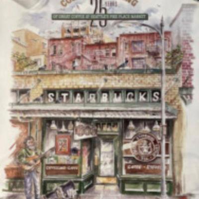 Starbucks Pike Place Comemerative Poster