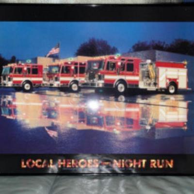 Lighted Art Honoring our Firefighters
