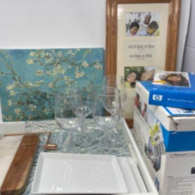 VanGogh, HP Photo Printer, Tray with Items For Entertaining