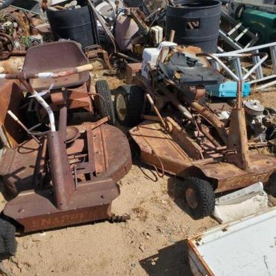 #1196 â€¢ 2 Snapper Comet Sit-down Lawnmowers
