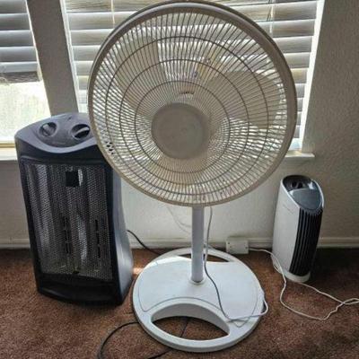 #3106 â€¢ Lasko Fan, Space Heater and Sharper Image Air Purifier
