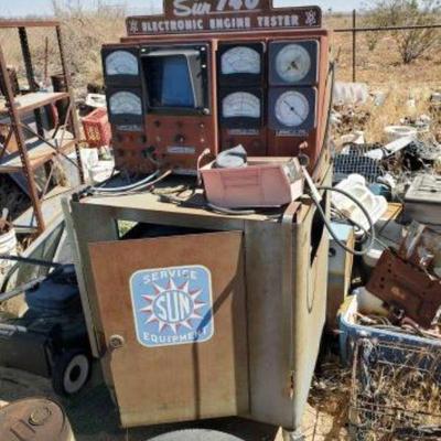 #1306 â€¢ Sun 740 Electronic Engine Tester and Kart
