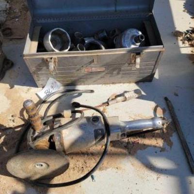 #2678 â€¢ Toolbox with Oversized Sockets and Industrial Sander
