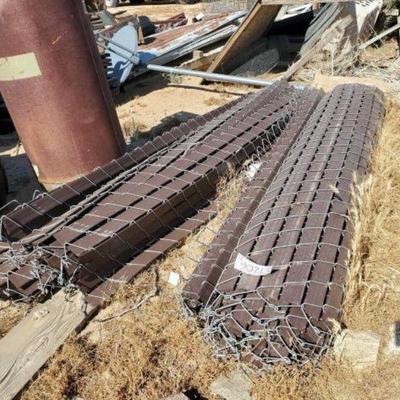 #1206 â€¢ 2 Rolls of Chain Link Fencing with Privacy Slats
