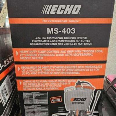 #3040 â€¢ Echo MS-403 Backpack Sprayer, New in Box
