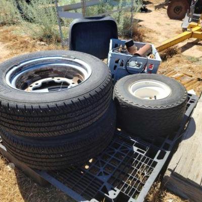 #2148 â€¢ 3 tires and back rest
