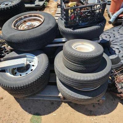 #1256 â€¢ Assorted Rims and Tires and Miscellaneous Items
