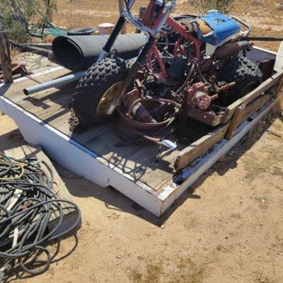 #1140 â€¢ Truck Flat bed with Miscellaneous items
