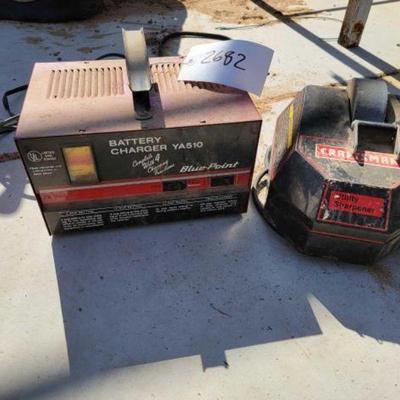 #2682 â€¢ Blue Point Battery Charger and Craftsman Utility Sharpener
