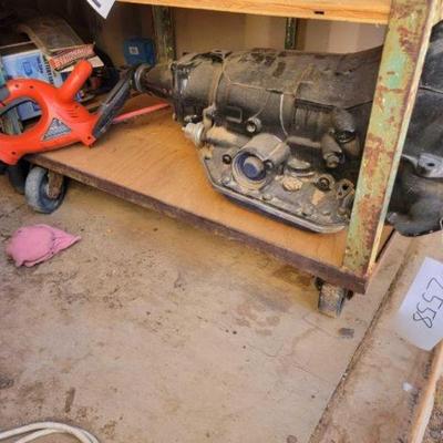 #2558 â€¢ Transmission Block And Black And Decker Hedge Trimmer
