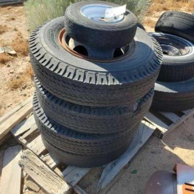 #1210 â€¢ Assortment of Wheels and Tires
