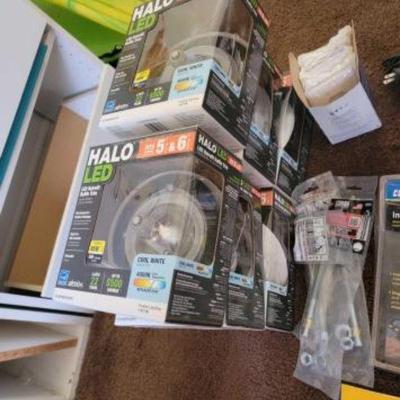 #3330 â€¢ 6 Halo LED Lights, Cen Tech Infrared Thermometer, Craftsman El...
