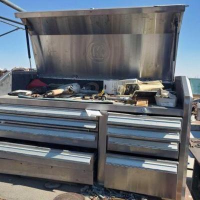 #2658 â€¢ Kolbolt 8 Cabinet Tool Box With Miscellaneous Pneumatic Hand...
