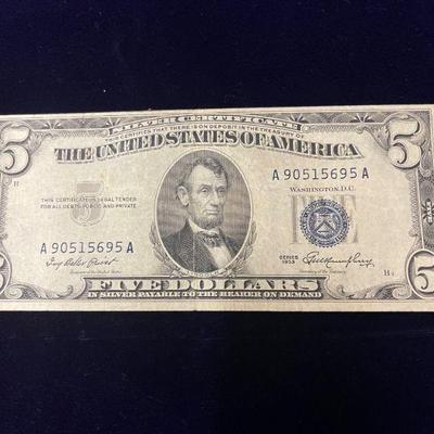 1953 $5 Silver Certificate 
