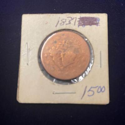 1837 Large Cent