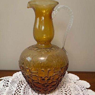 Amber Rock crystal pitcher