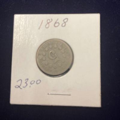 1868 Nickel