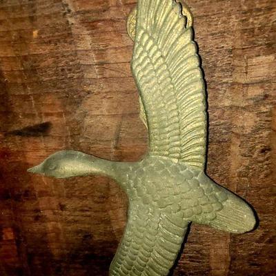 Brass Goose door knocker