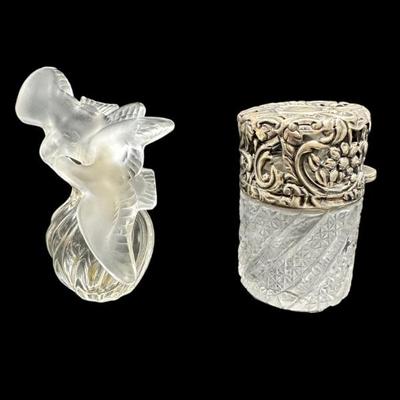 Lalique France Crystal perfume bottles