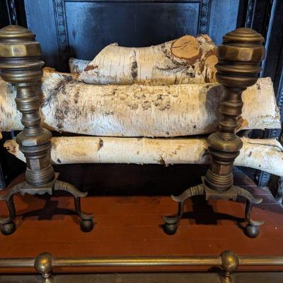 Antique Chippendale Andirons