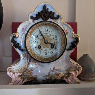 French Porcelain Clock