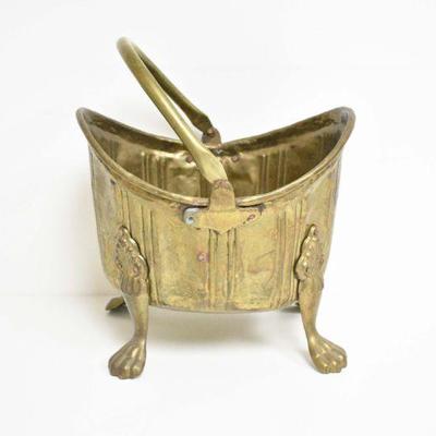 Claw Foot Brass Container/Bucket