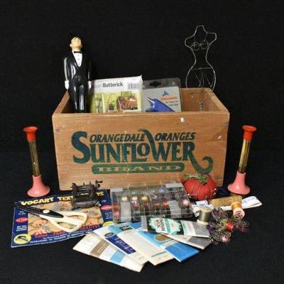 Sewing Items / Sunflower Box