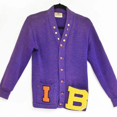 Campus Letterman Cardigan with Pins