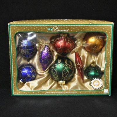 Lumiere Glass Ornaments w/ Swarovski Crystals