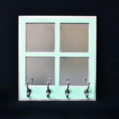 Window Mirror Coat Rack