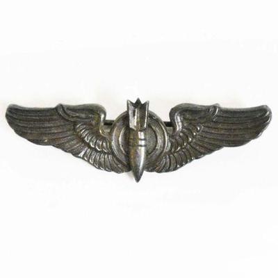 Original WWII Sterling Bombardier Wing