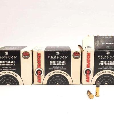 #1315 â€¢ NEW!!! 975 Rounds of Federal .22LR Ammo
