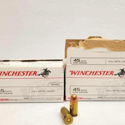 #1530 â€¢ NEW!!! 200 Rounds of Winchester 45 Auto

