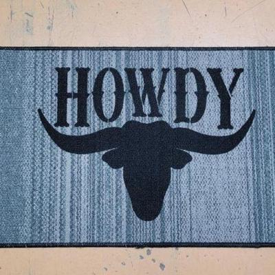 #659 â€¢ Howdy Longhorm Doormat
