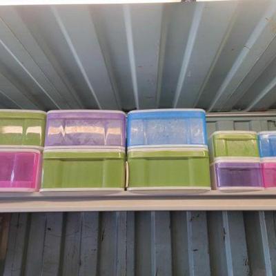 #3020 â€¢ 10 Plastic Storage Containers

