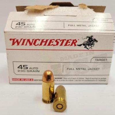#1535 â€¢ NEW!!! 100 Rounds of Winchester 45 Auto
