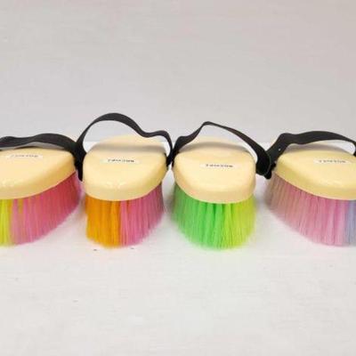 #668 â€¢ NEW!!! (4) Showman Neon Soft Body Brushes
