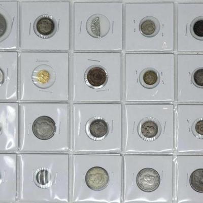 #2706 â€¢ (20) Canadian & Panama Balboa Coins
