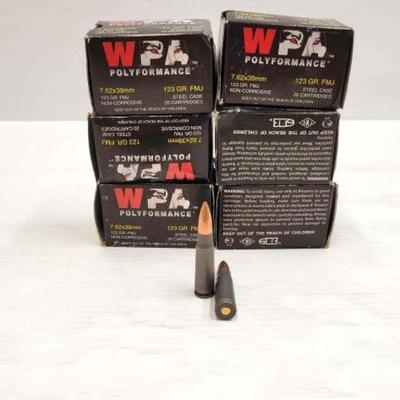 #1606 â€¢ NEW!!! 120 Rounds of WPA 7.62x39mm
