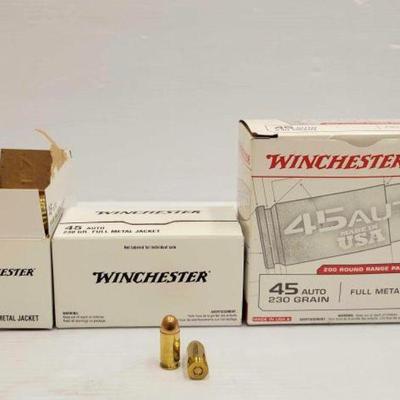 #1525 â€¢ NEW!!! 200 Rounds of Winchester 45 Auto

