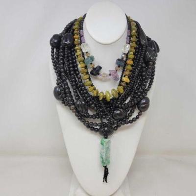 #2458 â€¢ Costume Jewelry Bead Necklaces
