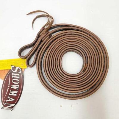 #678 â€¢ NEW!!! Barbed Wire Tooled Split Reins
