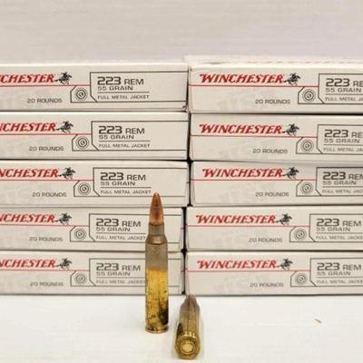 #1660 â€¢ NEW!!! 200 Rounds of Winchester 223REM Ammo
