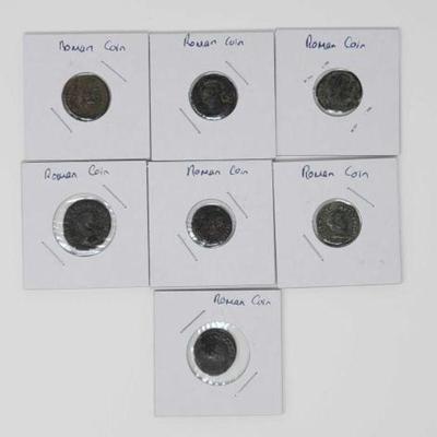 #2702 â€¢ (7) Roman Coins
