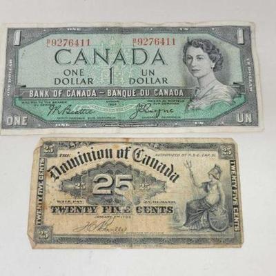 #2770 â€¢ (2) Canada Banknotes
